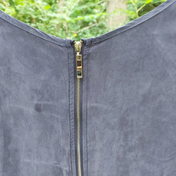 100% Silk Bubble Sleeve Mini Dress - Picture 7 of 12